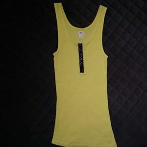 Free People ribbed tank w/ buttons, sz M